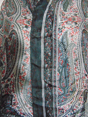 Paisley Printed Silk Scarf Indian