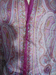 Paisley Printed Silk Scarf Indian