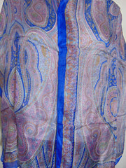 Paisley Printed Silk Scarf Indian