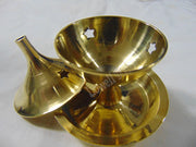 Metal Charcoal Incense Burner With Lid
