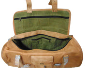 VINTAGE GENUINE TRAVEL DUFFEL GYM BAG
