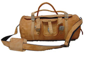 VINTAGE GENUINE TRAVEL DUFFEL GYM BAG