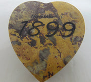 printed Stone Heart Shaped Trinket Box