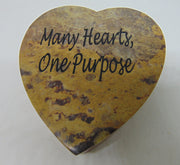 printed Stone Heart Shaped Trinket Box