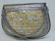 Pearl Mosaic stuuded Clutch Bag