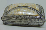 Pearl Mosaic stuuded Clutch Bag