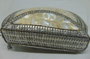 Pearl Mosaic stuuded Clutch Bag
