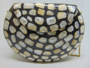 Handmade Mother of Pearl metal Clutch Bag