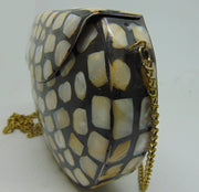 Handmade Mother of Pearl metal Clutch Bag