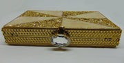 Brass Metal Pearl shell Clutch Purse