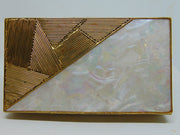 Metal Shell MOP Clutch Purse