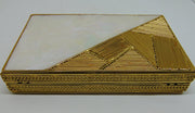 Metal Shell MOP Clutch Purse