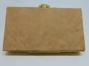 Stone Metal MOP Shell Clutch Purse