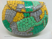 Camouflage Design Mosaic stone Clutch Bag