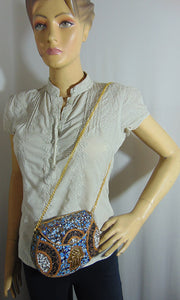 small Mosaic stone Clutch Bag