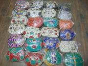 Multicolor Mosaic stone Clutch Bag