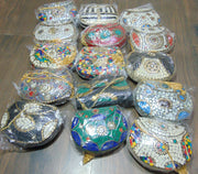Multicolor Mosaic stone Clutch Bag