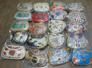 Multicolor Mosaic stone Clutch Bag