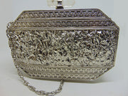 Mop Abalone Metal frame Clutch Purse