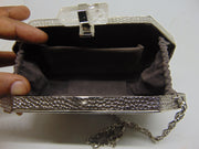Mop Abalone Metal frame Clutch Purse