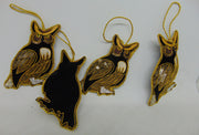 Christmas Hanging great horned owl Ornament