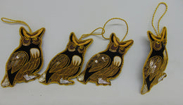 Christmas Hanging great horned owl Ornament