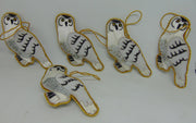 Christmas Hanging snowy owl Ornament