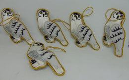 Christmas Hanging snowy owl Ornament