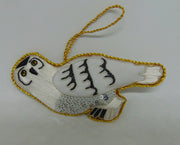 Christmas Hanging snowy owl Ornament
