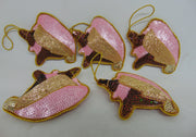 Christmas Hanging coach shell Ornament