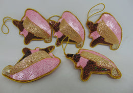 Christmas Hanging coach shell Ornament