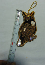 Christmas Hanging great horned owl Ornament