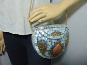 Pearl Mosaic Shell Clutch Bag