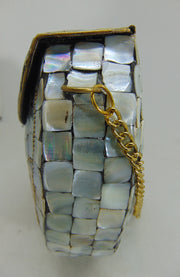 Pearl Mosaic Shell Clutch Bag