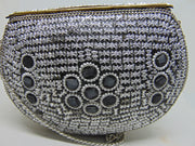 Metal Mosaic Stone Purse Shell Bag