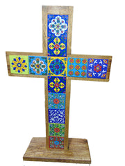 Wood Christian Wall Art and Religious Table Decor (Table Cross)