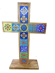 Wood Christian Wall Art and Religious Table Decor (Table Cross)