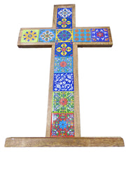 Wood Christian Wall Art and Religious Table Decor (Table Cross)