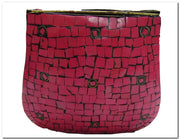 I PHONE MOSAIC WOMENS CHAIN ETHNIC BAG CLUTCH BOX METAL PURSE EVENING