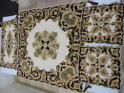 Velvet With Net Table Cover (4 PCS SET)