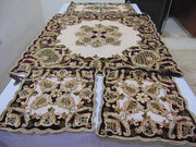 Velvet With Net Table Cover (4 PCS SET)