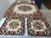 Velvet With Net Table Cover (4 PCS SET)