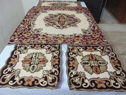 Velvet With Net Table Cover (4 PCS SET)