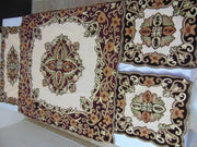Velvet With Net Table Cover (4 PCS SET)