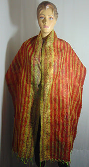 Assorted Patch Long Silk kantha work reversible Scarves