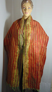 Assorted Patch Long Silk kantha work reversible Scarves