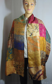 Assorted 36 Patch Long pure Silk reversible Scarves
