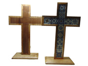 Enamel work Wood Christians  Decorative Tabletop Cross