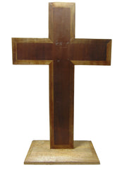 Enamel work Wood Christians  Decorative Tabletop Cross
