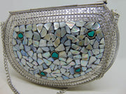 Indian Handmade Metal Mosaic Clutch